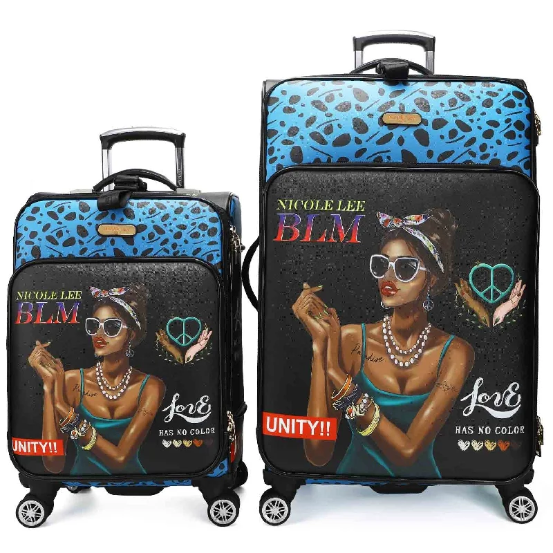 Women's TSA - Approved Luggage Locks in Rose Gold for Secure TravelLATOYA LOVES WHO SHE IS 2 PIECE LUGGAGE SET