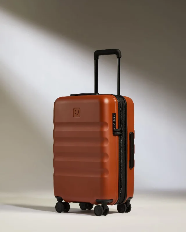 Travel - Size Toiletry Bottles with Leak - Proof Caps in ClearExpandable Carry-on Luggage in Maple Red - Icon Stripe