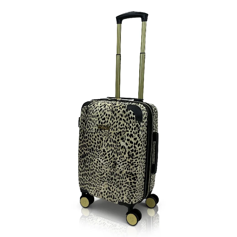 Travel Neck Pillow Covers in Soft Fleece in Gray for ComfortJenni Chan Leopard 21" Hardside Spinner Luggage