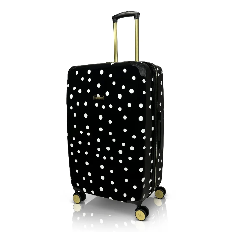 Detachable Travel Bag Shoulder Straps in Beige with Cushioned PadsJenni Chan Polka Dot 29" Hardside Spinner Luggage