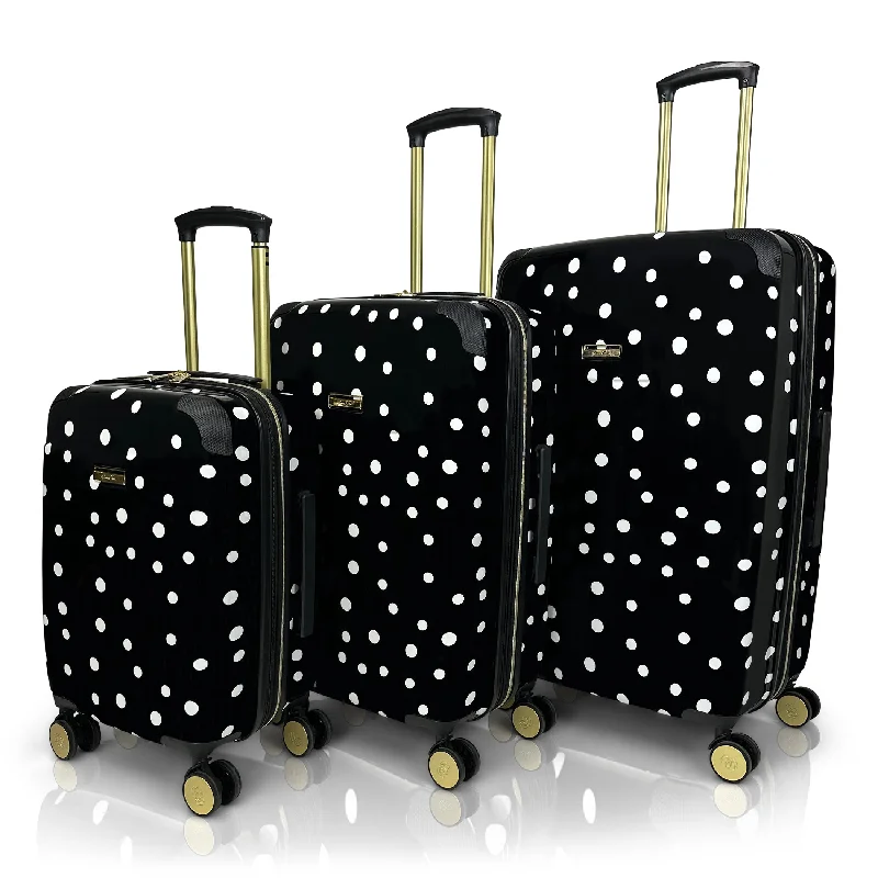 Travel Shoe Bags in Polyester with Ventilation Holes in KhakiJenni Chan Polka Dot 3-Piece Hardside Spinner Set