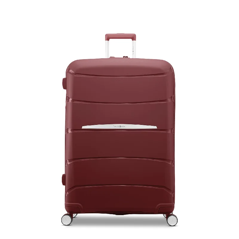 Leather - Trimmed Travel Laptop Sleeves in Burgundy for ProtectionOutline Pro Hardside 29" Luggage