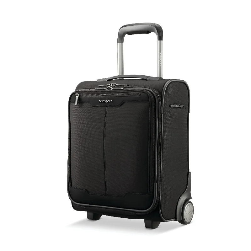 Adjustable Luggage Straps in Pink with Reflective Stripes for Night TravelFinal Sale- Samsonite Silhouette 18” Softsided 2-Wheeled Underseat Carry-On with Stack-It™ Strap- FLOOR MODEL- last one in stock- $190