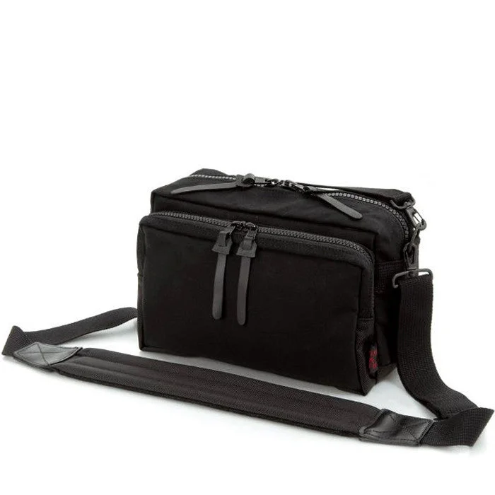 Crossbody Shoulder Bag in Black Leather with Gold Hardware for Night OutsArtisan & Artist* ACAM 1100 Canvas Camera Bag