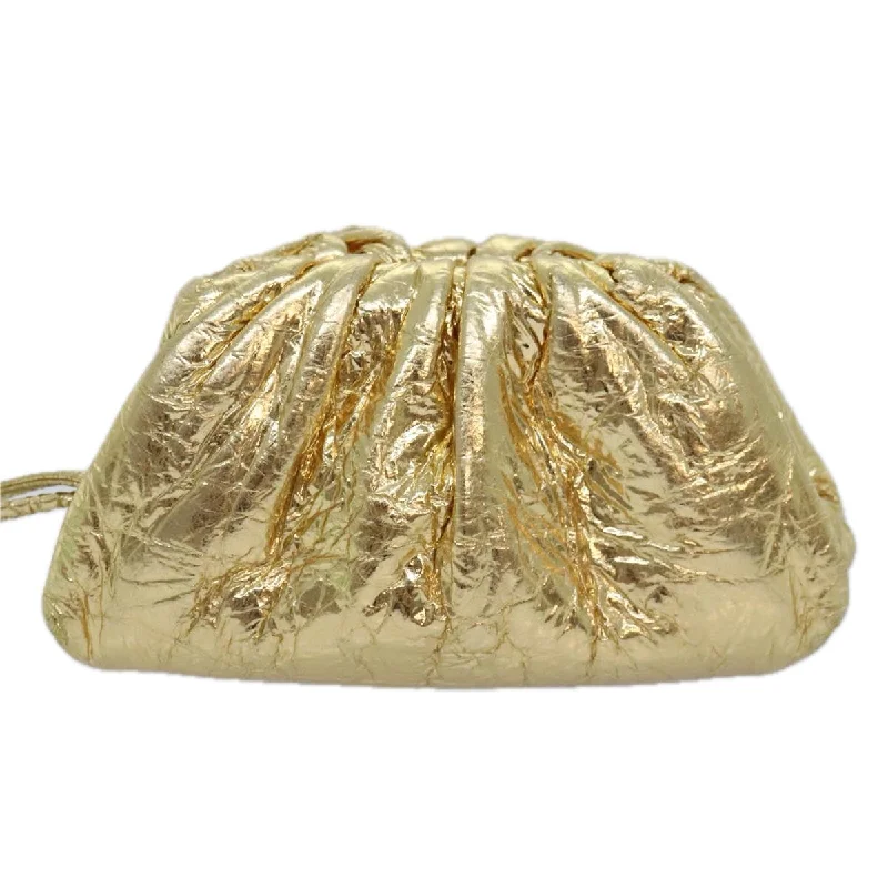 Women's Embroidered Silk Evening Bag in Navy for WeddingsBottega Veneta  Leather Clutch Bag (Pre-Owned)