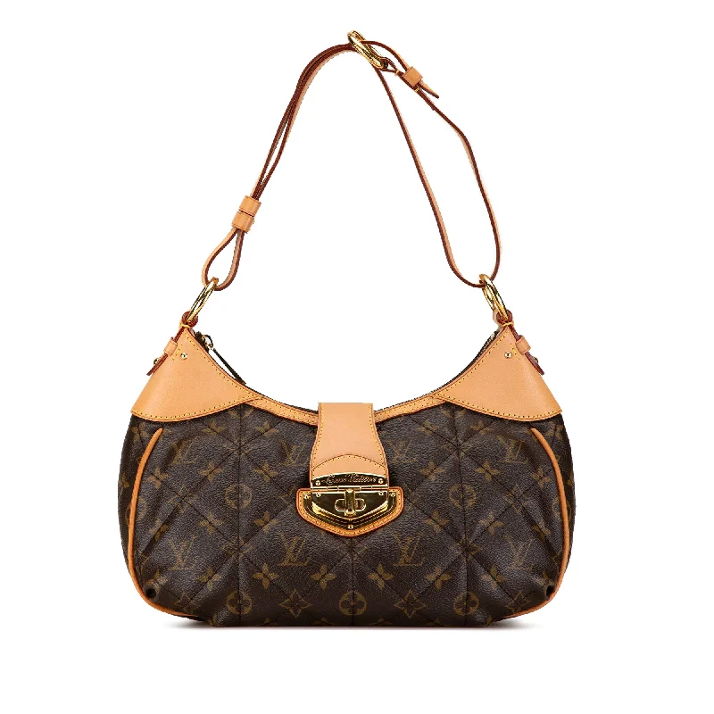 Crossbody Shoulder Bag in Black Leather with Gold Hardware for Night OutsBrown Louis Vuitton Monogram Etoile City Shoulder Bag