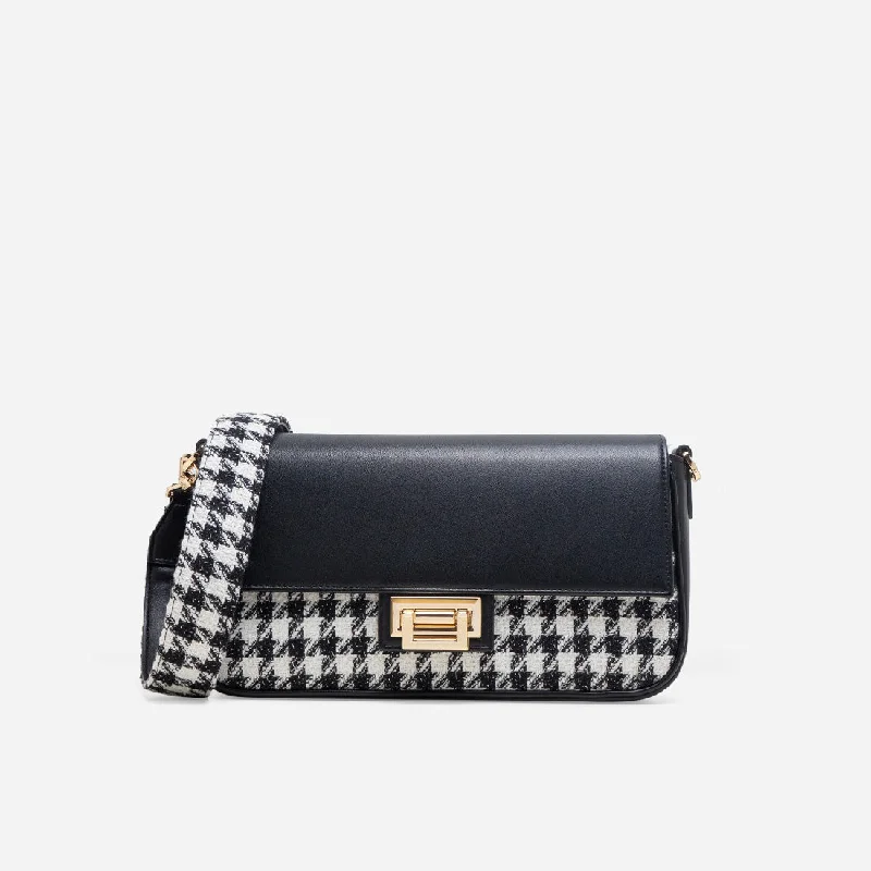 Houndstooth Black