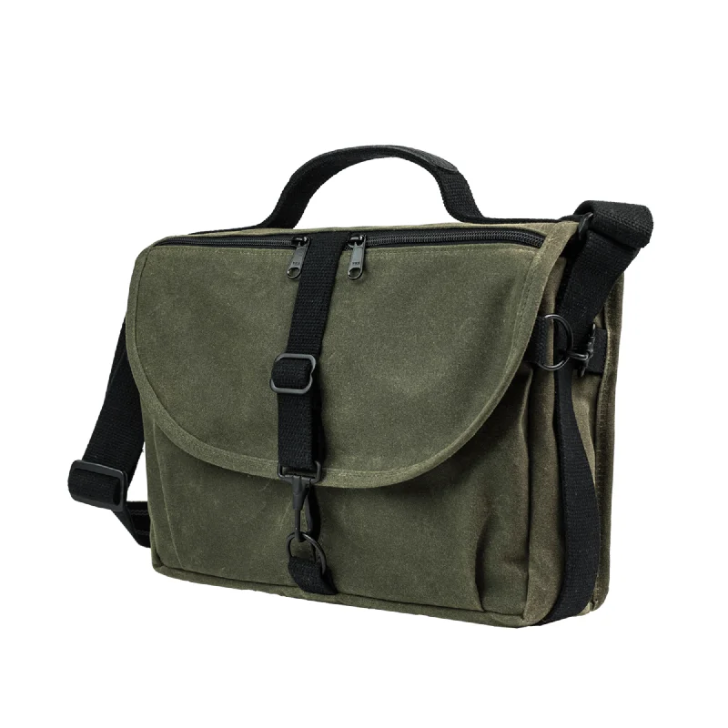 Vegan Leather Shoulder Bag in Gray for Ethical Fashion LoversDomke F-803 RuggedWear Camera Messenger Bag - Military Green