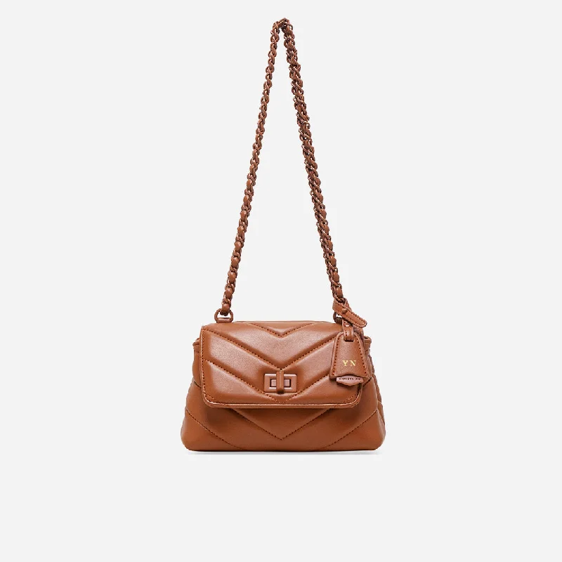 Quilted Shoulder Bag in Cream for a Classic and Elegant LookFelix Micro Bag