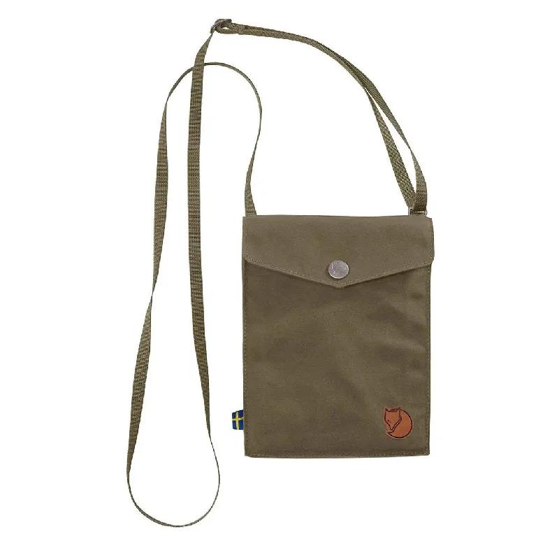 Printed Silk Shoulder Bag in Red for a Pop of ColorFjallraven Pocket Bag Dark Olive