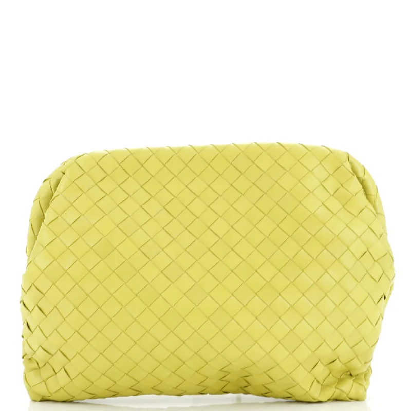 Geometric - Patterned PVC Evening Bag in Multicolor for Trendy Nights OutFrame Clutch Intrecciato Leather Large