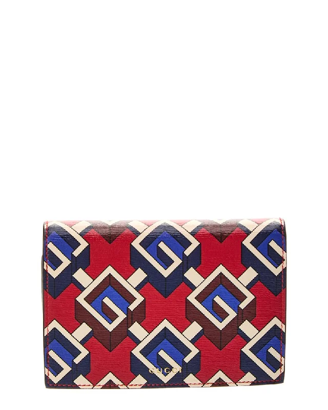 Women's Lizard - Print Clutch in Brown for a Chic LookGucci Card Decks & Leather Pouch