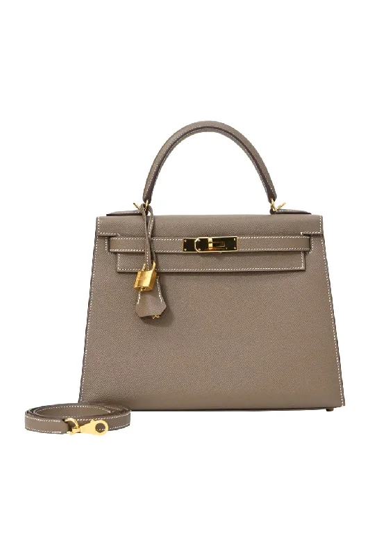 Shoulder Bag with Chain Strap in Silver for a Trendy Appearance[WB7225] Hermès | Satchel