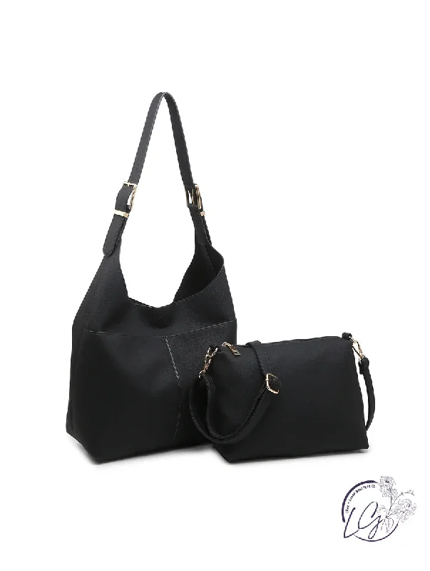 Shoulder Bag with Chain Strap in Silver for a Trendy AppearanceIda Hobo Bag