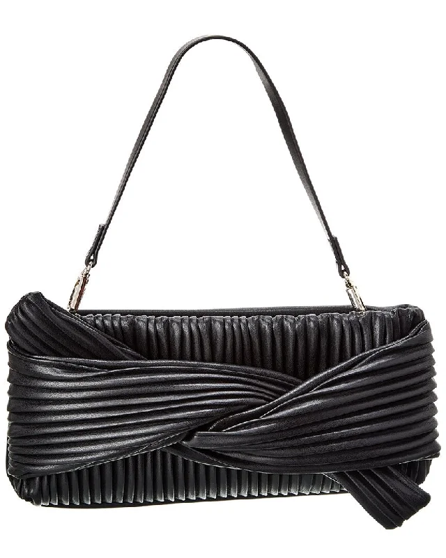 Leather Clutch with Chain Strap in Black for Cocktail PartiesJason Wu Corrie Clutch