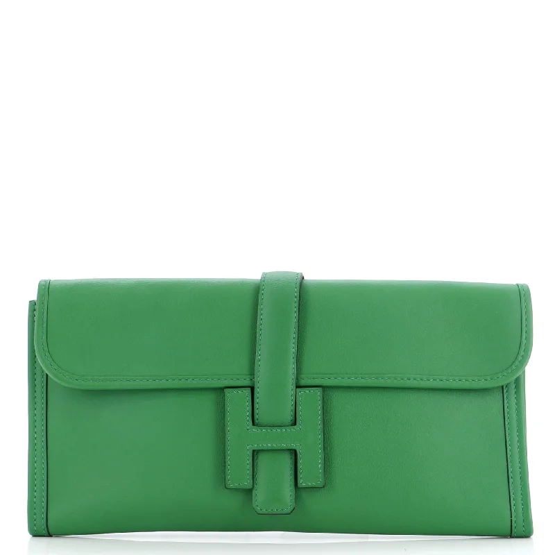 Snake - Skin Effect Clutch in Green for Exotic PartiesJige Elan Clutch Swift 29