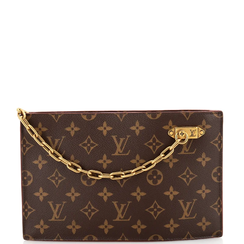 Women's Lizard - Print Clutch in Brown for a Chic LookLegacy Chain Clutch Monogram Canvas