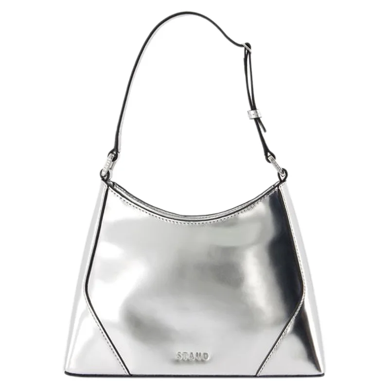 Metallic Shoulder Bag in Gold for Special OccasionsLinda Shoulder Bag - Staud - Leather - Silver