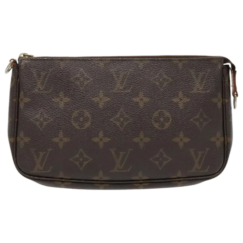 Women's Lizard - Print Clutch in Brown for a Chic LookLouis Vuitton Pochette Accessoire  Canvas Clutch Bag (Pre-Owned)