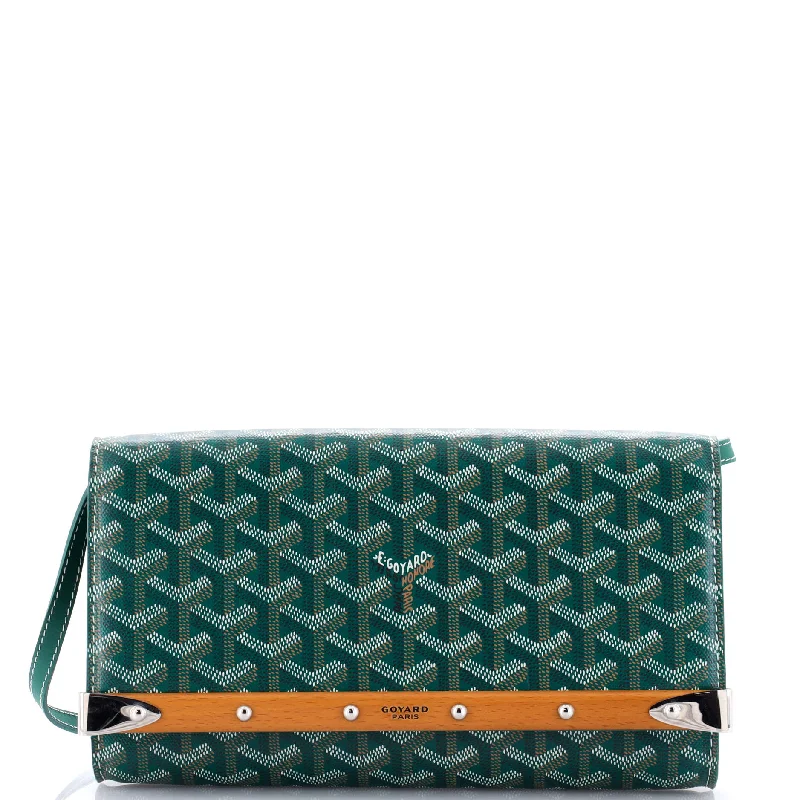 Women's Lizard - Print Clutch in Brown for a Chic LookMonte Carlo Clutch with Strap Coated Canvas PM