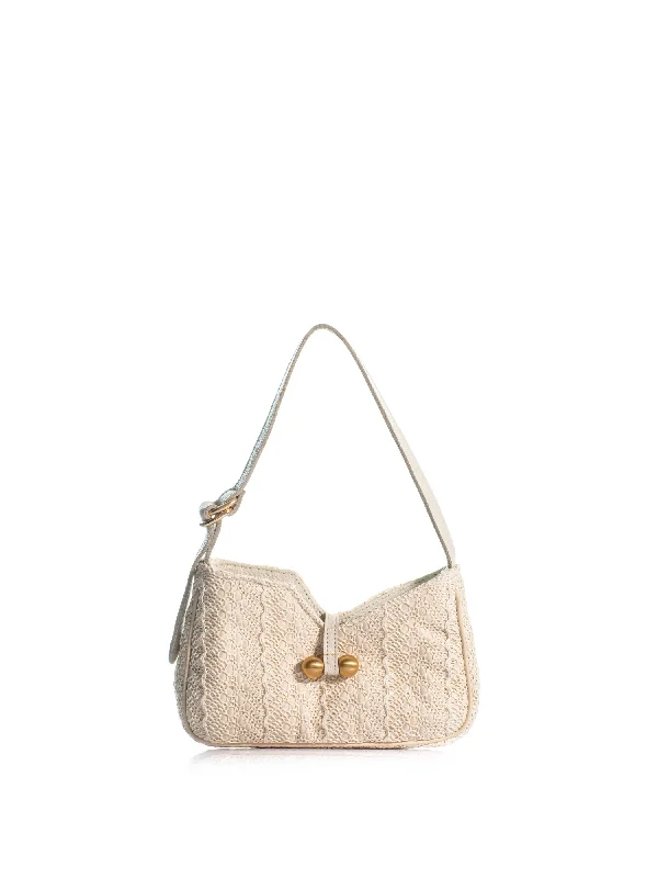 Suede Shoulder Bag in Pink with Tassel Accents for Casual OutingsThe Mediterraneo Pochette