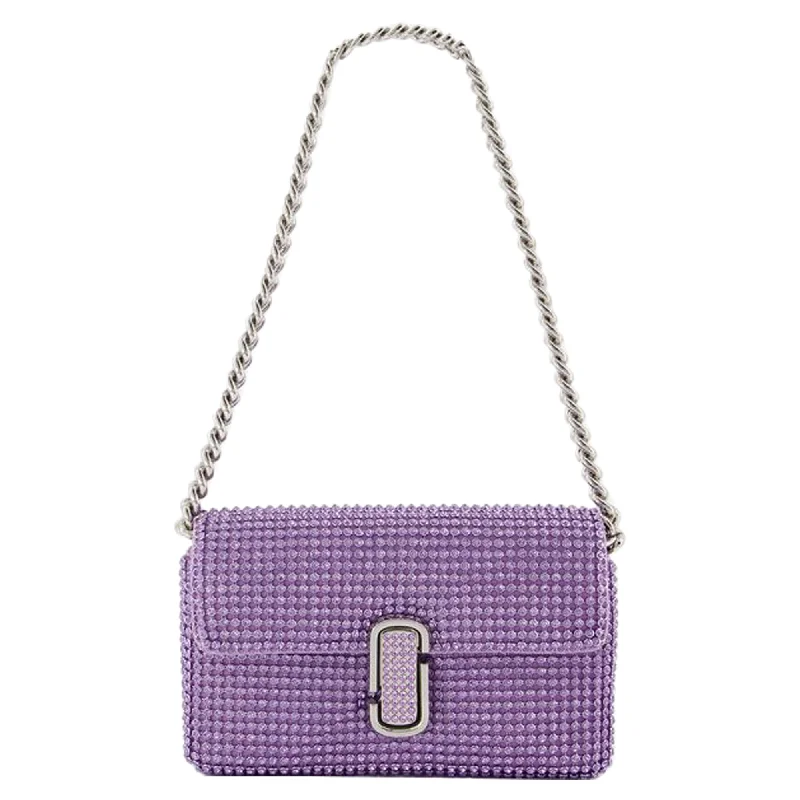 Women's Shoulder Bag with Zippered Pockets in Orange for SafetyThe Mini Shoulder Bag - Marc Jacobs - Mesh - Purple