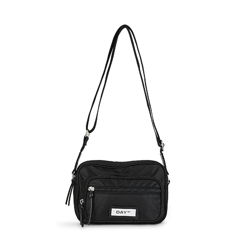 Women's Crossbody Bag with RFID - Blocking Pocket in Black for Safe TravelSmall Nylon Crossbody Shoulder Bag