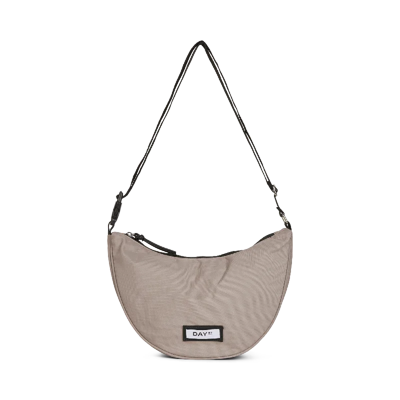 Metallic Crossbody Bag in Silver for New Year's Eve and Special CelebrationsMedium Nylon Wave Crossbody Bag