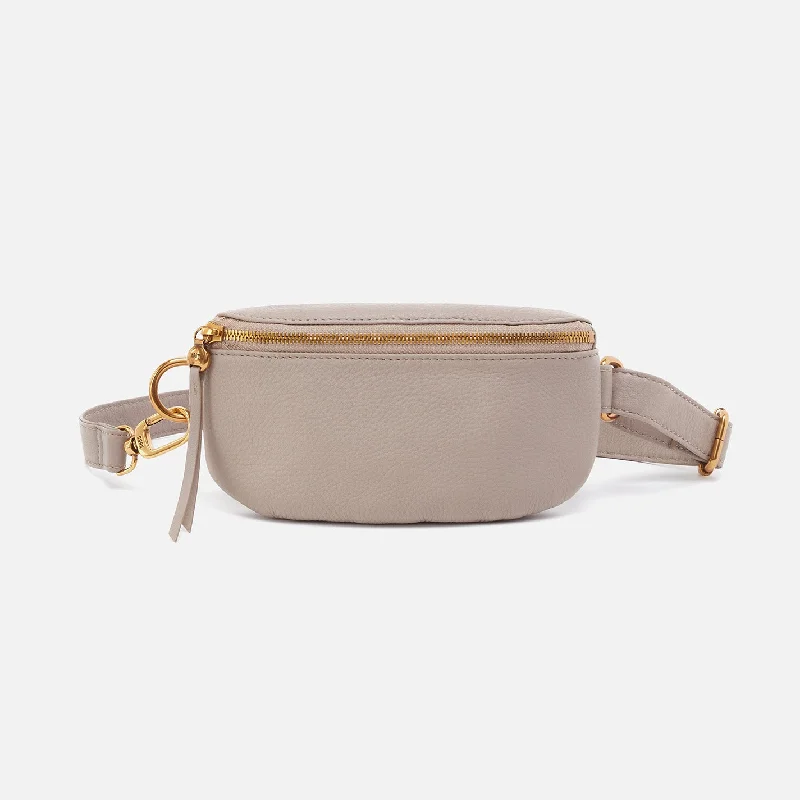 Hand - painted Canvas Crossbody Bag in Yellow for a Unique and Artistic LookFern Belt Bag In Pebbled Leather - Taupe