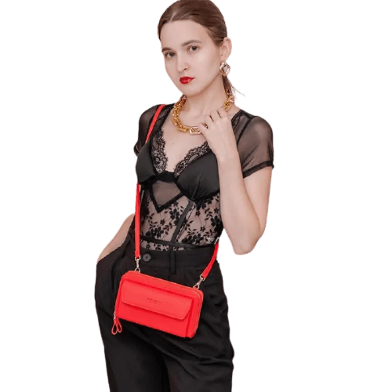 Geometric - Printed PVC Crossbody Bag in Multicolor for Trendy Street StyleIconic Plexi