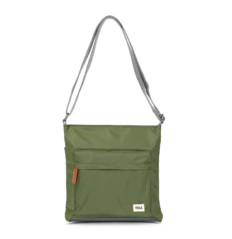 Suede Crossbody Bag in Olive Green for Fall Fashion StatementsKennington B Avocado Recycled Nylon