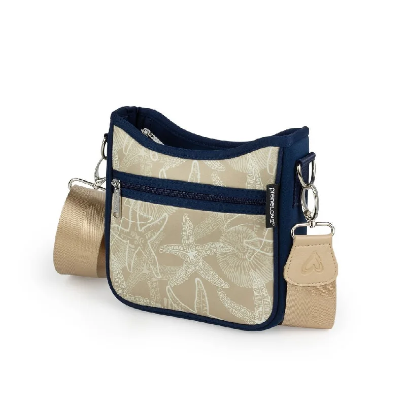 Quilted Leather Crossbody Bag in Cream for a Classic and Elegant AppearanceNEW: Starfish Mini Messenger Crossbody Bag