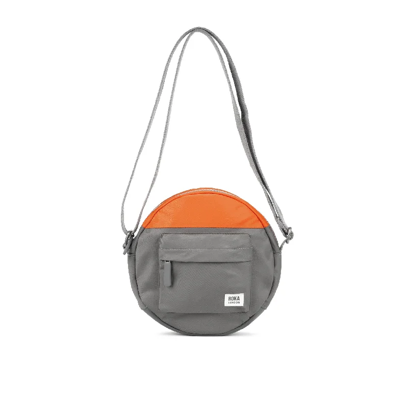 Straw Crossbody Bag in Natural Color for Beach Vacations and Summer DaysCreative Waste Paddington B Graphite/Burnt Orange Recycled Nylon