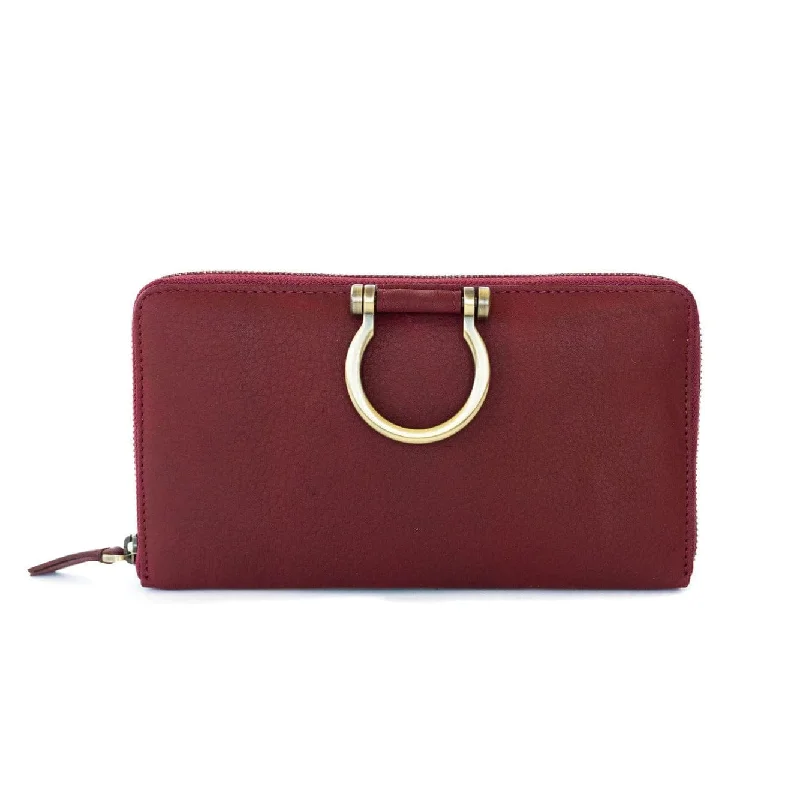 Cranberry Raw Leather