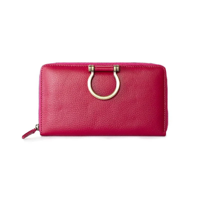 Ruby Pink Oil Leather